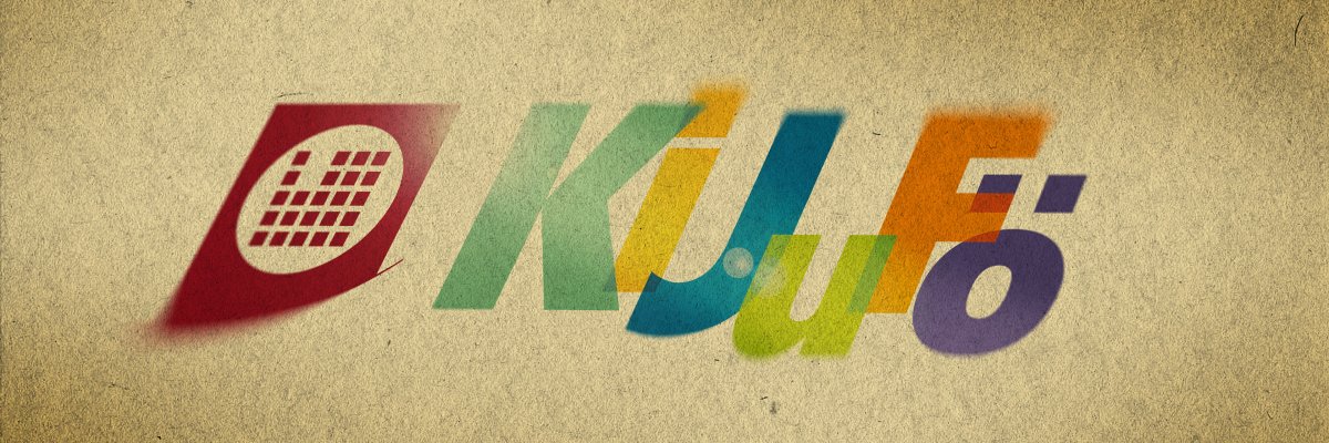 Buntes Logo der Kinder- und Jugendförderung - Quadrat mit bunten Buchstaben KiJuFö