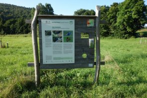 Holztafel vom Geo-Naturpark