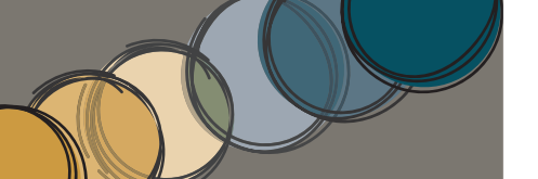 Gestrichelter Pfad mit Anfangs- und Endpunkt.