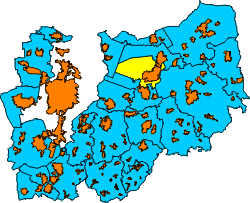 Übersicht der Kommunen im Landkreis Darmstadt-Dieburg