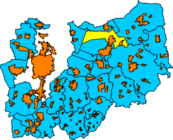 Übersicht der Kommunen im Landkreis Darmstadt-Dieburg