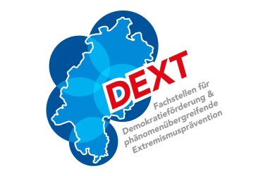 Logo der DEXT-Fachstellen in Hessen - Fachstellen für Demokratieförderung und phänomenübergreifende Extremismusprävention 