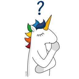 Grübelndes LaDaDi-Einhorn