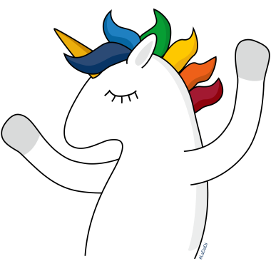 agiles LaDaDi-Einhorn