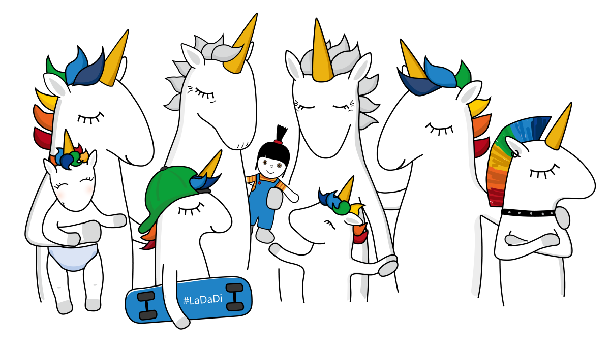 Einhorn-Familie