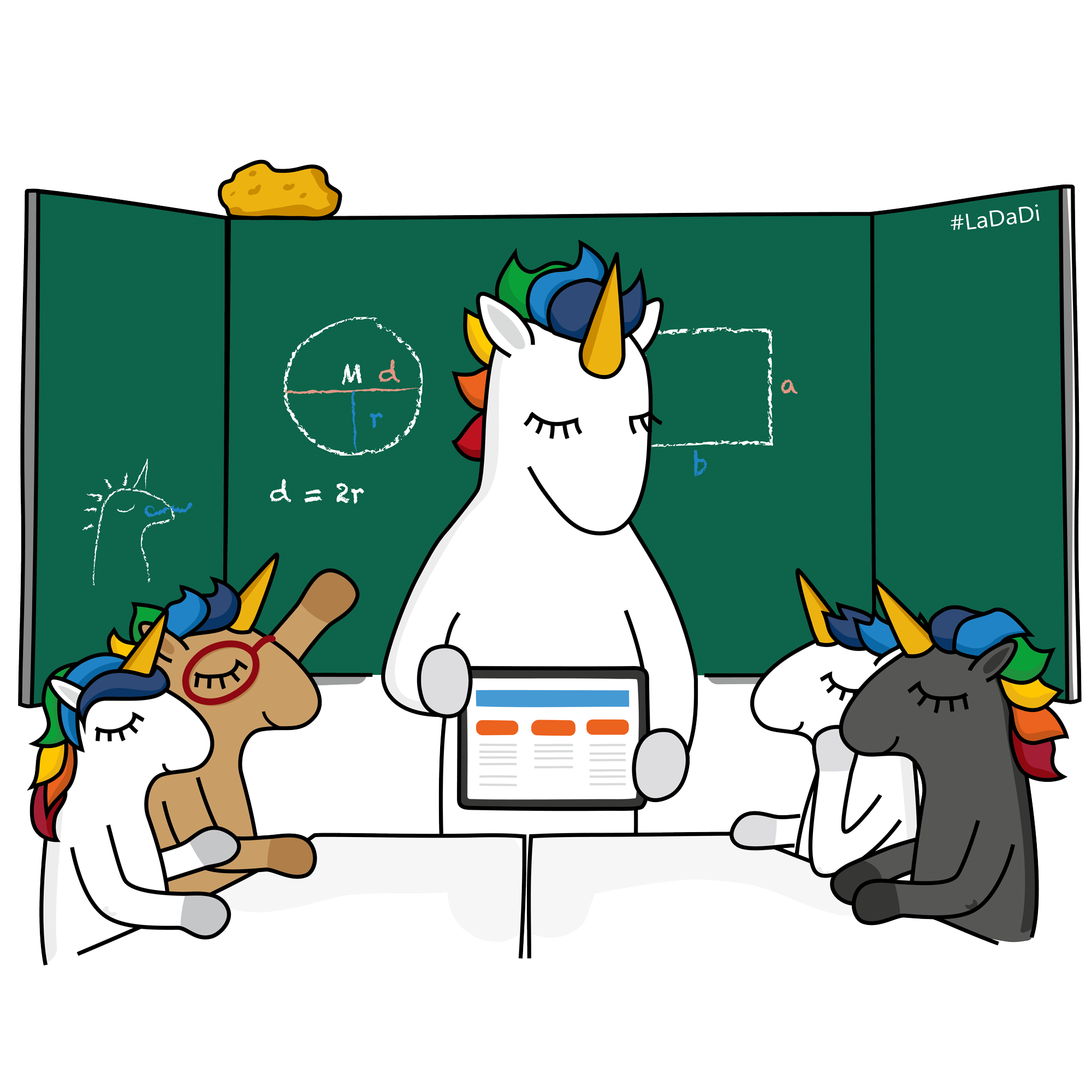 LaDaDi-Einhörner im Unterricht