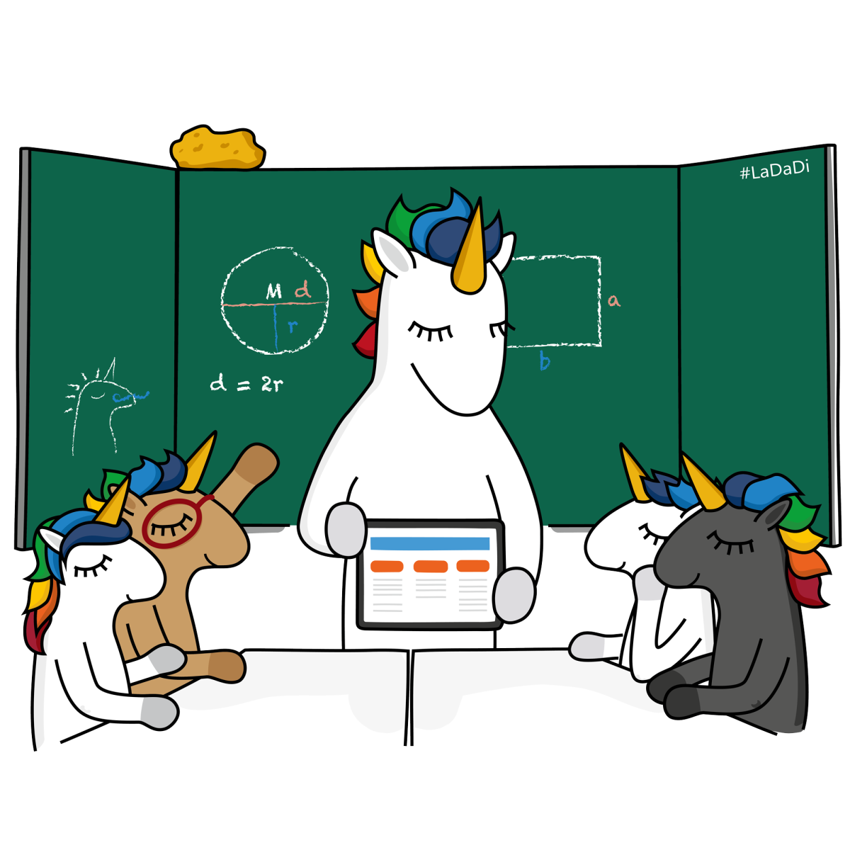 LaDaDi-Einhörner im Unterricht