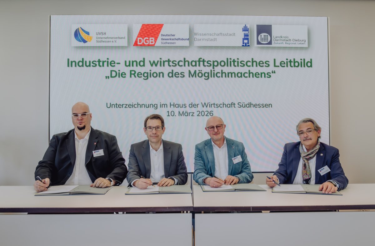 Unterzeichnung des Leitbildes
